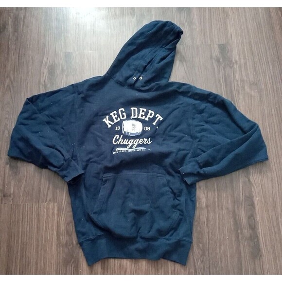 Steve And Barry's Athletic dept hoodie adult size small blue sweatshirt pullover - Picture 2 of 8